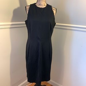 J.MCLAUGHLIN Knit Sheath Dress Front Pleats XL